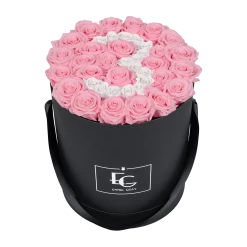 Number Infinity Rosebox | Bridal Pink & Pure White | L