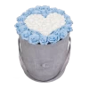 Heart Symbol Infinity Rosebox | Baby Blue & Pure White | L 2 Heart Symbol Infinity Rosebox | Baby Blue & Pure White | L -Emmie Gray Store EMMIEGRAY LGR HEART INFINITY BABYBLUE PUREWHITE 1280x1280