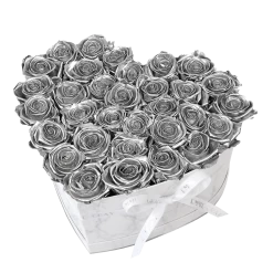 Classic Infinity Rosebox | Silver | L