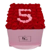 Number Infinity Rosebox | Vibrant Red & Bridal Pink | L