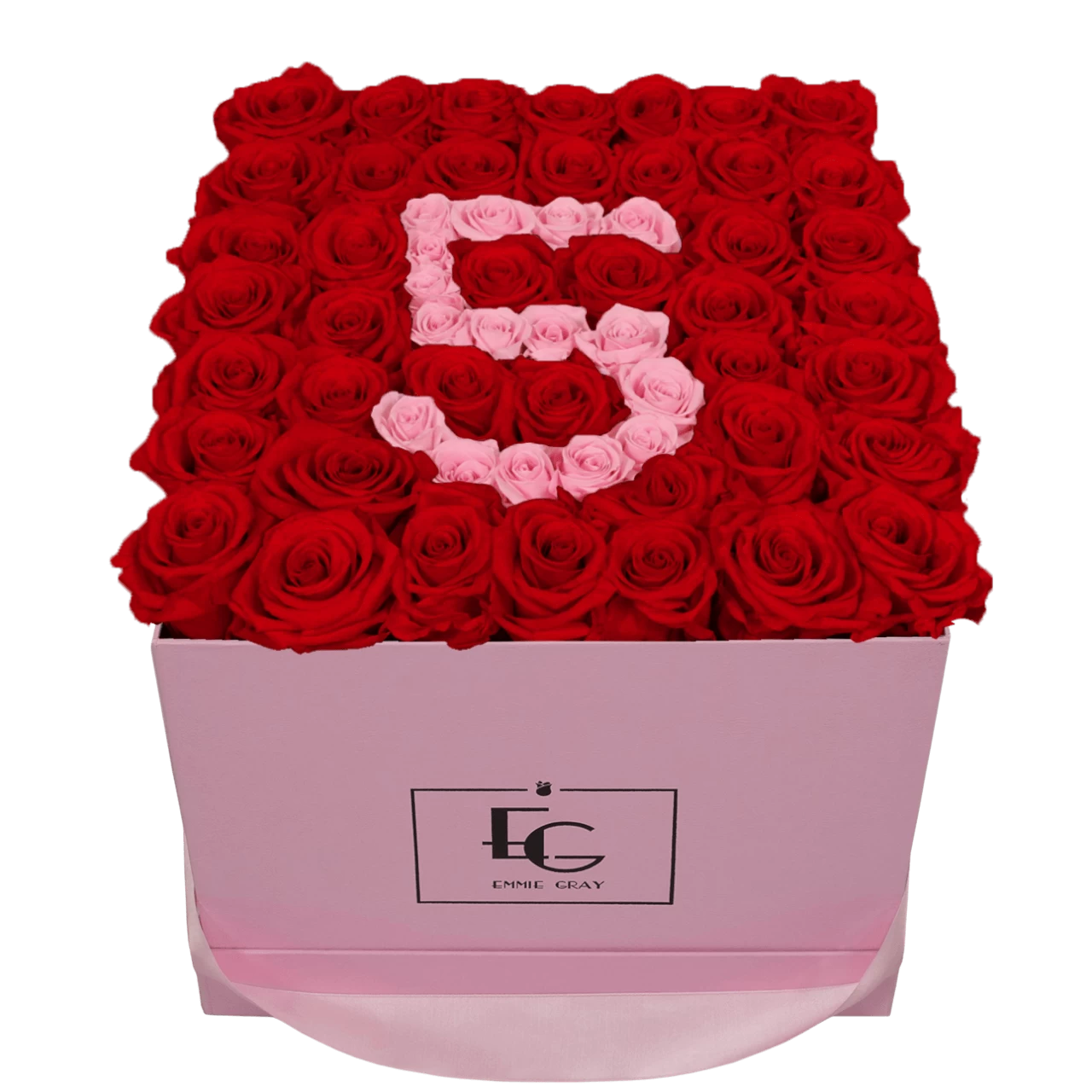 Number Infinity Rosebox | Vibrant Red & Bridal Pink | L 3 Number Infinity Rosebox | Vibrant Red & Bridal Pink | L