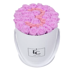 Number Infinity Rosebox | Baby Lilli & Bridal Pink | L