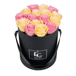 Mix Infinity Rosebox | Bridal Pink & Champagne | M