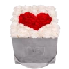 Heart Symbol Infinity Rosebox | Pure White & Vibrant Red | M -Emmie Gray Store EMMIEGRAY MGS HEART INFINITY PUREWHITE VIBRANTRED 1280x1280