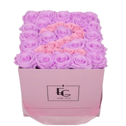 Number Infinity Rosebox | Baby Lilli & Bridal Pink | M