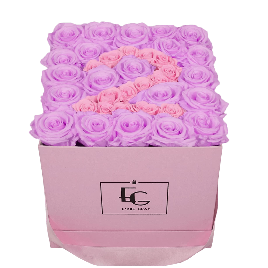 Number Infinity Rosebox | Baby Lilli & Bridal Pink | M 3 Number Infinity Rosebox | Baby Lilli & Bridal Pink | M