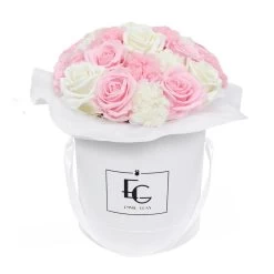 Emmie Gray Store -Emmie Gray Store EMMIEGRAY MWR SPLENDIDCARNATIONMIX INFINITY PUREWHITE BRIDALPINK 1280x1280