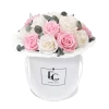 Splendid Eucalyptus Infinity Rosebox | Pure White & Bridal Pink | M -Emmie Gray Store EMMIEGRAY MWR SPLENDID EUCALYPTUS INFINITY PUREWHITE BRIDALPINK 1280x1280