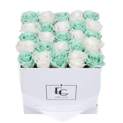Mix Infinity Rosebox | Pure White & Minty Green | M