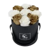 Mix Infinity Rosebox | Gold & Pure White | S
