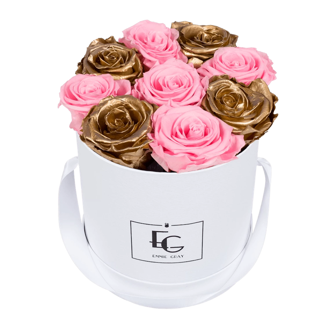 Mix Infinity Rosebox | Bridal Pink & Gold | S 3 Mix Infinity Rosebox | Bridal Pink & Gold | S