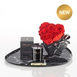Premium Marble Metallic Tray | Black Marble Metallic | L -Emmie Gray Store Emmie Gray Metallic Red Love Set mitbutton 1280x1280 1