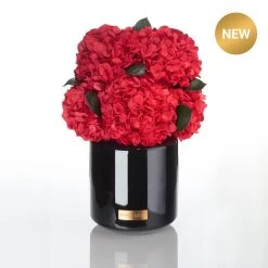 Emmie Gray Store 7 Premium Metallic Signature Hydrangea Infinity | Vibrant Red | L