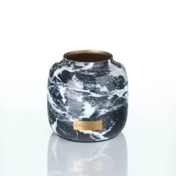 Premium Marble Metallic Infinity | Burgundy | S 6 Premium Marble Metallic Infinity | Burgundy | S -Emmie Gray Store Emmie Gray Premium Marble Metallic Vase Black S 1280x1280 8