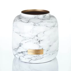 Premium Marble Metallic Infinity | Bridal Pink | L -Emmie Gray Store Emmie Gray Premium Marble Metallic Vase White L 1280x1280 1