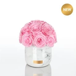 Premium Marble Metallic Vase | White Marble Metallic | S -Emmie Gray Store Emmie Gray Premium Marble Metallic White S bridalpink button 1280x1280 1