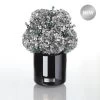 Premium Metallic Signature Hydrangea Infinity | Silver | L -Emmie Gray Store Hydrangea Blackvase silver button 1280x1280