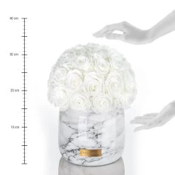 Premium Marble Metallic Infinity | Pure White | L -Emmie Gray Store L marble lineal 1280x1280 2