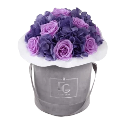 Splendid Hydrangea Mix Infinity Rosebox | Baby Lilli & Violet Vain | M
