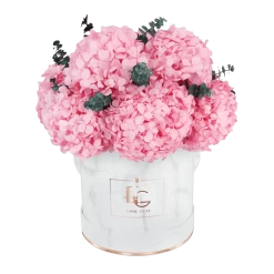 Signature Hydrangea Infinity Rosebox | Bridal Pink | M