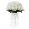 Romantic Infinity Bouquet | Pure White | S