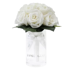 Romantic Infinity Bouquet | Pure White | S