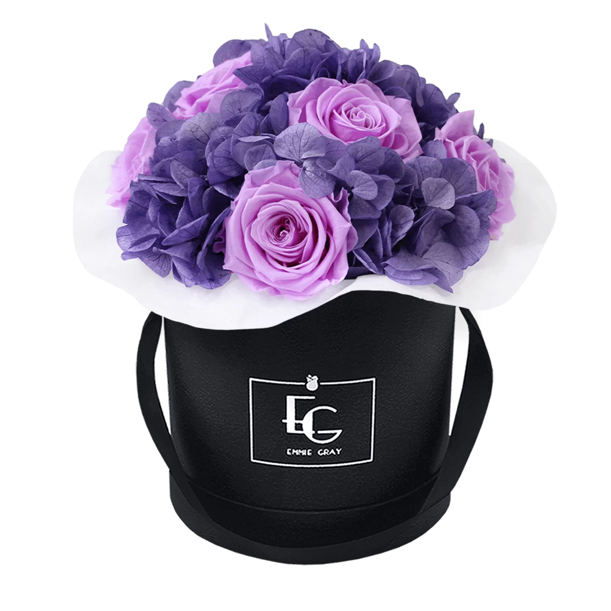 Splendid Hydrangea Mix Infinity Rosebox | Baby Lilli & Violet Vain | S 3 Splendid Hydrangea Mix Infinity Rosebox | Baby Lilli & Violet Vain | S