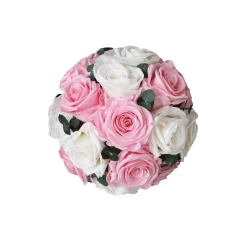 Romantic Eucalyptus Infinity Bouquet | Bridal Pink & Pure White | S -Emmie Gray Store bridalpurewhite 2 1280x1280